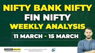 NIFTY amp BANK NIFTY WEEKLY ANALYSIS 1115 MARCH  NIFTY PREDICTION WEEKLY FINNIFTY WEEKLY ANALYSIS [upl. by Rayshell]