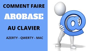 Comment faire un arobase  sur ordinateur  Taper la touche arobase sur un clavier qwerty  azerty [upl. by Ymer]