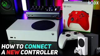 How To CONNECT A NEW CONTROLLER to your XBOX SERIES XS 🎮 [upl. by Ayokahs]