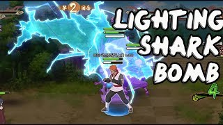 Lighting Style Shark Bomb Gameplay  Naruto Online [upl. by Eesdnil611]