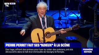 Pierre Perret  Mes Adieux Provisoires à Pleyel Reportage BFM TV [upl. by Lirpa]