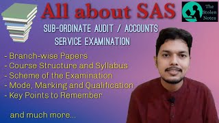 Introduction to SAS  Subordinate Audit and Accounts Service Examination [upl. by Ijneb]