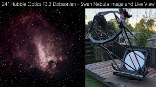 Swan Nebula  24 inch Dobsonian [upl. by Cailly317]