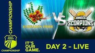 Barbados v Jamaica  Day 2  West Indies Championship  Friday 14 December 2018 [upl. by Evvy734]