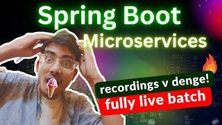 spring boot  microservices live batch update 🚀  recordings v denge ❤️ [upl. by Arag]