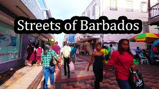 Barbados Streets  Walking around Bridgetown 2017 [upl. by Jakoba]