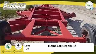 Lote 20  Plaina Agrimec NSA10 [upl. by Bonner]