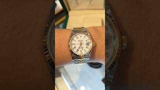 Rolex Datejust Two tone Yellow Gold diamond dial watch 16233 rolex luxurywatch watch [upl. by Efeek322]