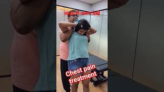 Chest pain treatment chiropractic chestphysiotherapy physiotherapy youtubeshorts [upl. by Eerat]