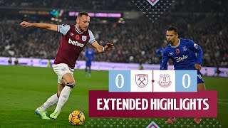 Extended Highlights  West Ham 00 Everton  Premier League [upl. by Nosredna]