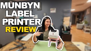 MUNBYN 411B Shipping Label Printer Review 📦  4x6 Bluetooth Thermal Printer for Small Business [upl. by Antoine]