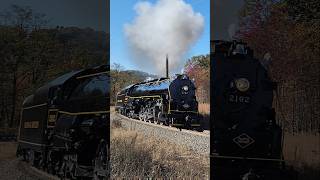 Reading amp Northern Steam Engine 2102 leads a Fall Foliage Train [upl. by Akialam255]