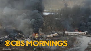 Aftermath of toxic East Palestine train derailment one year later [upl. by Farris16]