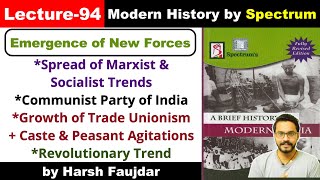 H94 How Marxist amp Socialist Ideas Spread in India Communistic Activities  Spectrum Modern History [upl. by Schaffer116]