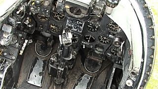 Hawker Hunter jet fighter cockpit [upl. by Ynamrej116]