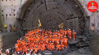 INCREDIBLE SWITZERLAND BIGGEST TUNNEL BORING MACHINE DIAMETERHOW DOES TUNNEL BORING MACHINE WORK [upl. by Jonny]