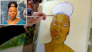 Sky Arts Portrait Artist of the Week  Floella Benjamin  part 2 [upl. by Cordelia]