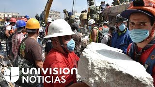 Cadenas humanas una de las tantas muestras de solidaridad en México tras el terremoto [upl. by Freeman]