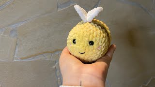 🧶Horgolt Méhecske Minta  Amigurumi Crochet Bee Tutorial 🐝 [upl. by Auqinehs379]