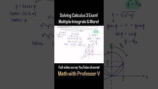 Calculus 3 Solving Exam 3 Math with Professor V [upl. by Nollie]