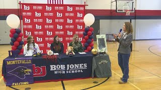 Studentathletes at Bob Jones sign National Letters of Intent [upl. by Lehcer12]