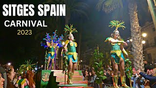 Sitges Barcelona Spain Carnaval 2023  Spain Sitges [upl. by Monarski364]