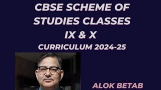 CBSE SECONDARY SCHEME OF STUDIES CURRICULUM PLAN 202424 [upl. by Nahtanhoj269]