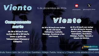 5 de diciembre de 2024 800h pronósticodeltiempo [upl. by Roobbie172]