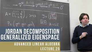 Advanced Linear Algebra 25 Jordan Decomposition Generalized Eigenspace [upl. by Relyt291]