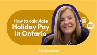 How to Calculate Holiday Pay in Ontario [upl. by Hannasus202]