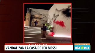 Grupo ambientalista vandaliza casa de Lionel Messi en Ibiza [upl. by Nelleoj]