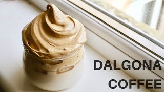 How to Make Dalgona Coffee Viral Tik Tok Whipped Coffee Recipe [upl. by Ennayhs344]