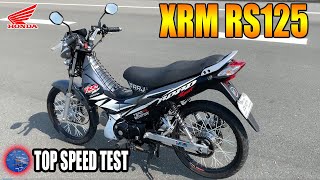 Honda XRM RS125 Carb  Top Speed Test [upl. by Socram215]