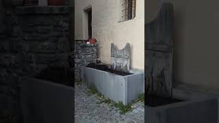 Oyace historic houses and church Aosta valley Italy 080322 [upl. by Levina]