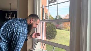 How to remove a window sash and reset the balance system if needed on Simonton or ProVia window [upl. by Ullyot]