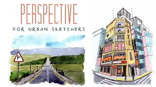 A Brief Guide to Perspective  Urban Sketching for Beginners [upl. by Beghtol]