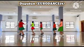 Dugudum EURODANCE24  Line Dance  Demo  Beauty LD Gading  Mei2 LD Class [upl. by Nnaeitak]