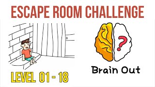 Brain Out ESCAPE ROOM Challenge All Level Answers [upl. by Yderf]