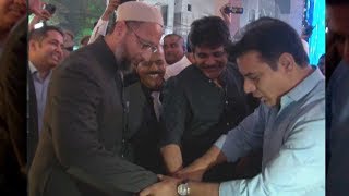 Nagarjuna KTR Asaduddin Owaisi amp other celebs at Taher Sound 40 years celebrations [upl. by Kilby]