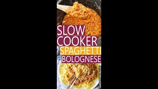 Slow Cooker Spaghetti Bolognese [upl. by Aniz]