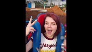 Girl passes out from slingshot ride [upl. by Annaes]