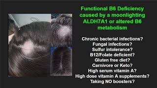 Functional B6 deficiency Altered vitamin B6 metabolism OR a moonlighting ALHD7A1 enzyme [upl. by Saiff288]