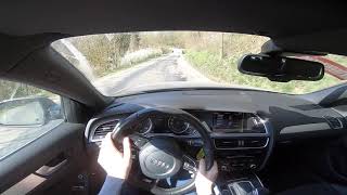 Audi A4 B8 30 TDI V6 Quattro Sline 2014  POV drive  How I clean up rusty breaks D [upl. by Noynek85]