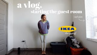 vlog Halloween night amp starting the GUEST ROOM MAKEOVER Ikea shopping amp office [upl. by Orton]