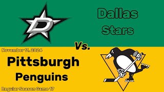 Dallas Stars vs Pittsburgh Penguins  November 11 2024  All Goals [upl. by Yeleak]