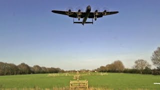 🇬🇧 BBMF Lancaster Bomber Flying Over RAF Coningsby 🇬🇧 [upl. by Deragon936]