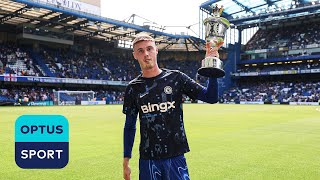 Cole Palmer parades his Young Player of the Year trophy at Stamford Bridge 🏆🔵 [upl. by Moreta373]