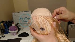 Reroot a Mattel My Child Doll without Removing Head Tutorial [upl. by Tnecniv]