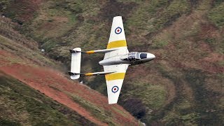 DE HAVILLAND VAMPIRE T11 MACH LOOP 4k [upl. by Acinnor500]