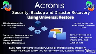 LIVE Using Acronis Universal Restore with Acronis Cyber Protect Home Office [upl. by Yellehs]